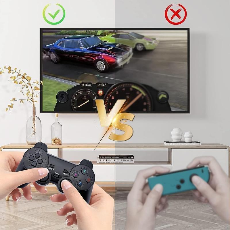 Retro Game Console Stick,64GNostalgia Game Stick with 20000+Video Games, 9 Emulator ConsolePlug and Play for TV, Retro PlayCompatible with Arcade Maze, 4K HDOutput,2.4GHz Wireless Controllers