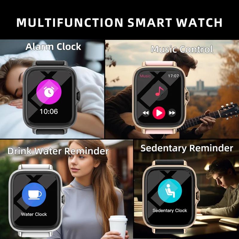 1.83'' Waterproof Smart Watch with Message Answer Call Sleep Monitoring Sports Pedometer Information Alerts For iPhone Android