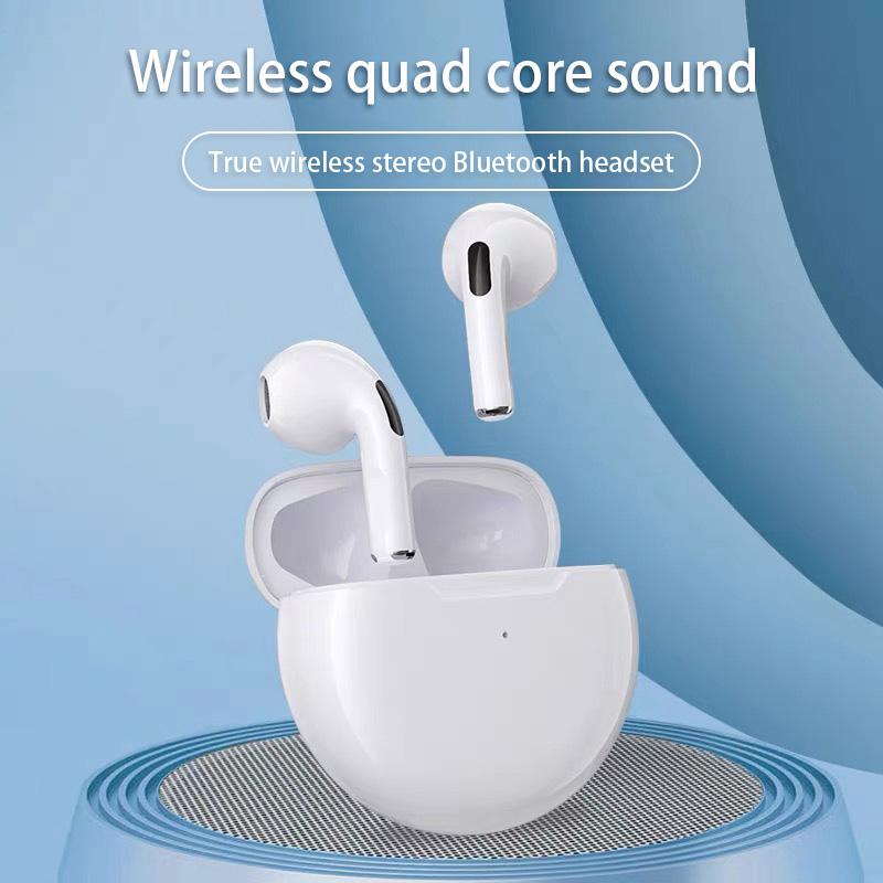 Original Air Pro 6 TWS Wireless Bluetooth Headset 5.3 Headphone Mini Earphone with Mic Charging Box for Xiaomi iPhone Earbuds Audio Chargeable Electronic Audio Chargeable Audio Chargeable