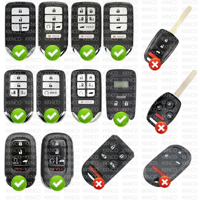 2pack CR2032 remote key fob battery replacement for Honda 2013-2021 + accord civic Odyssey CR-V HR-V fit pilot Prox smart key fob fits with FCC ID kr5v2x