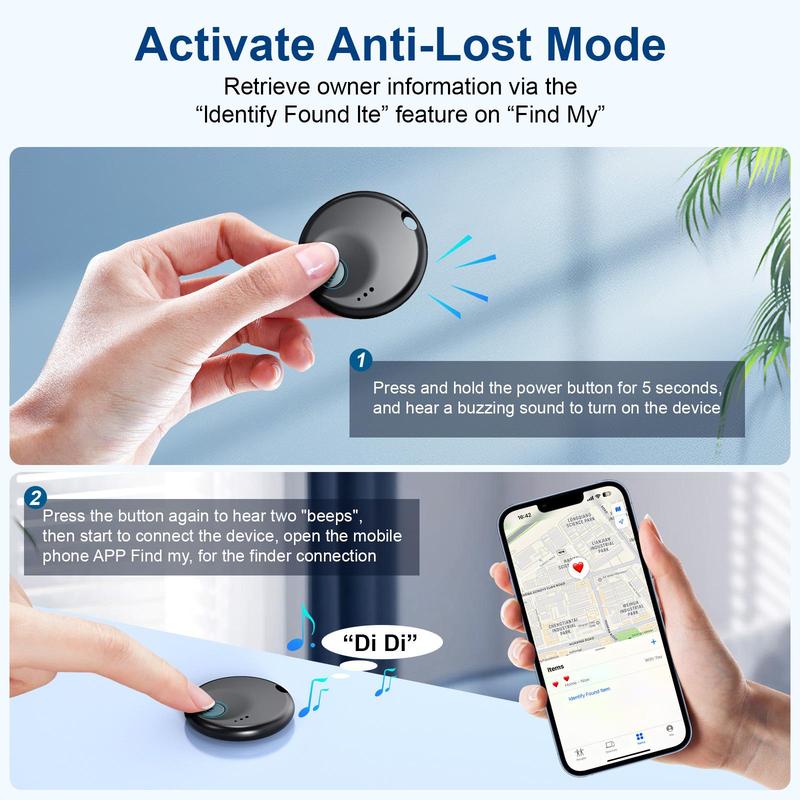 Smart GPS Tracker, Mini Locator for iOS Find My APP, Anti-loss Reminder Device, Loss Prevention Device for Car Keys Pet Senior