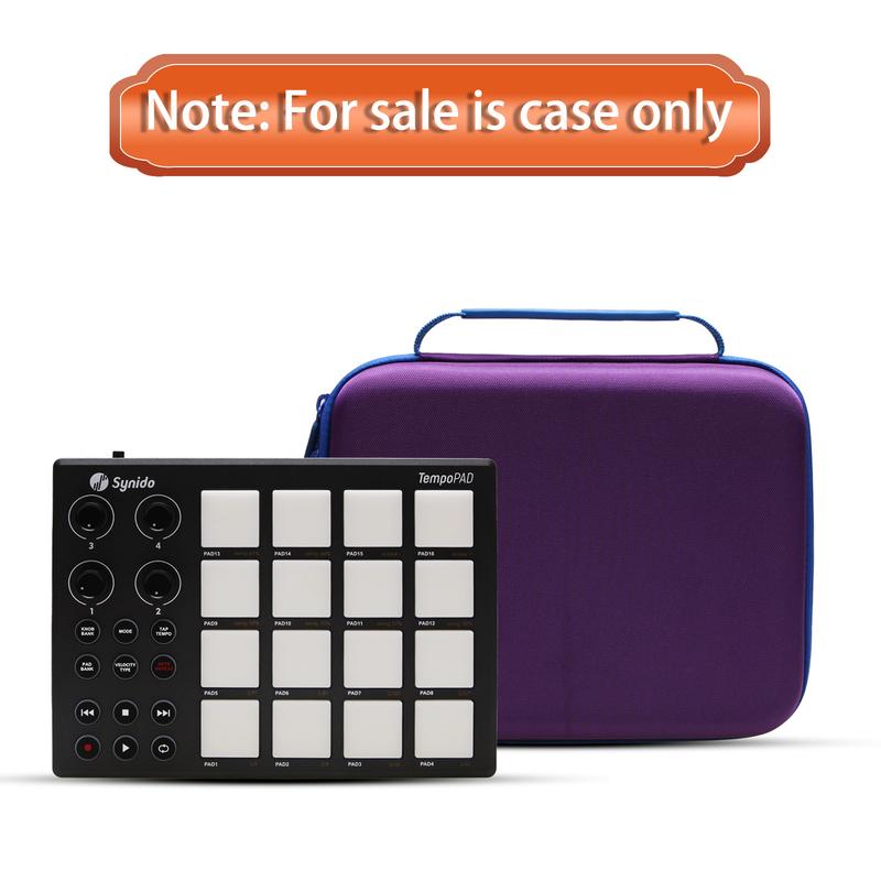 LLTGEM Hard EVA Travel Case for Synido Midi Pad Beat Maker, Midi Pad mini-controller storage bag (only cover !!!) Accessories Protection Accessories Device