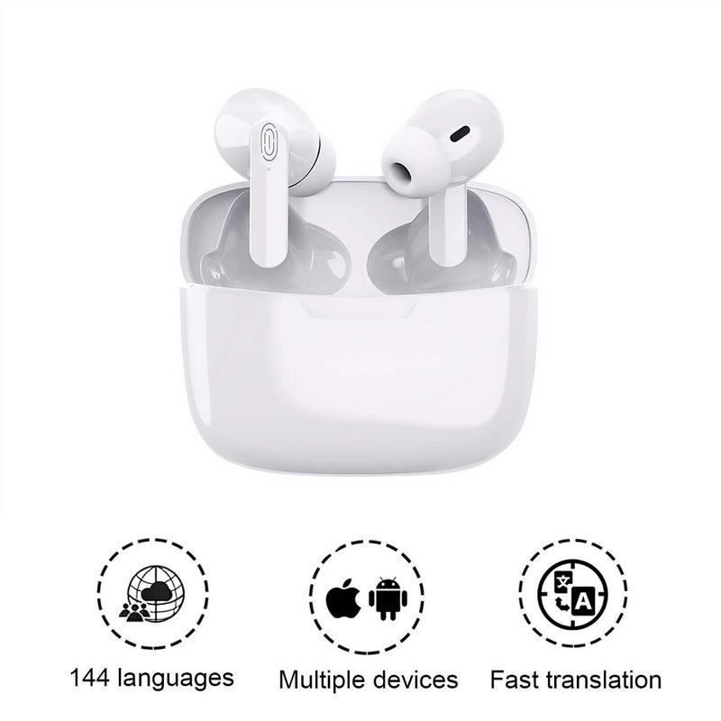 Translation Wireless Bluetooth Earphones Support 114 Languages Real Time Bluetooth Translation Support Playing Music Phone Calls Headphones，Translation earphones with 114 languages, high-precision Bluetooth translation earphones with speakers bt speaker