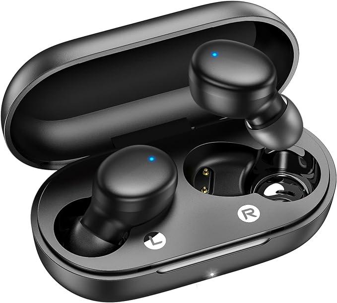 S8 Mini True Wireless Bluetooth Earbuds, Charging Case, in Ear Light-Weight Headphones, Built-in Mics,Fast Charge, For iPhone Android Audio Cable