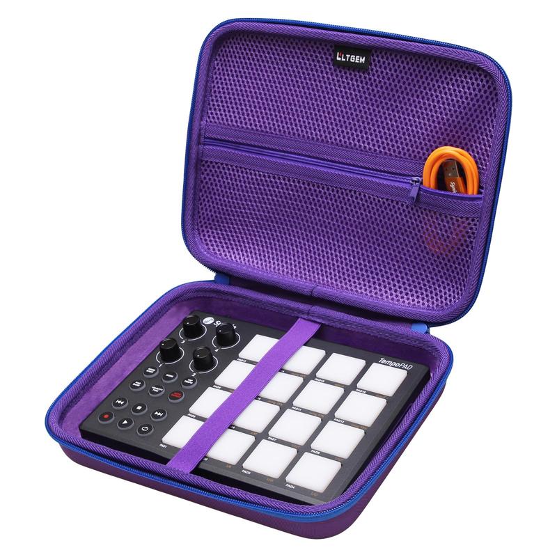 LLTGEM Hard EVA Travel Case for Synido Midi Pad Beat Maker, Midi Pad mini-controller storage bag (only cover !!!) Accessories Protection Accessories Device