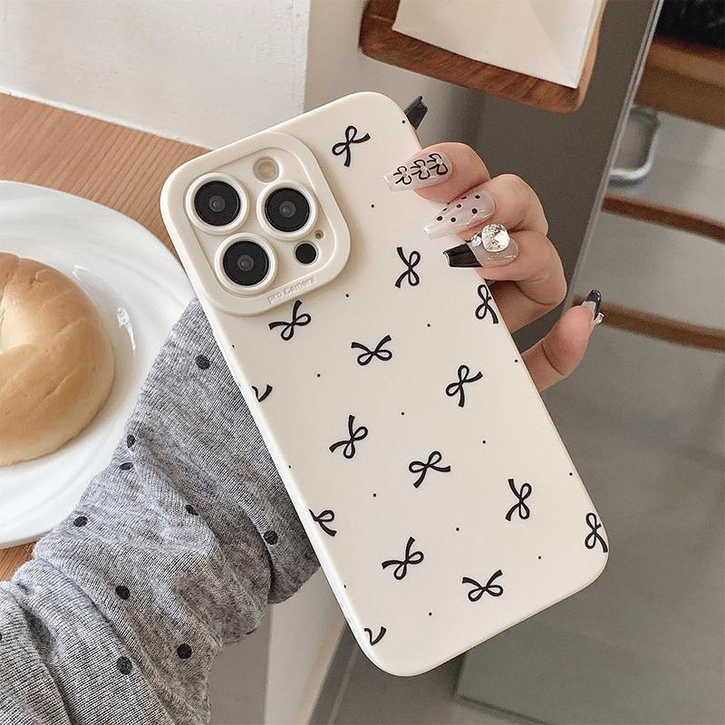 Bowknot Pattern Phone Case, Anti-drop Cellphone Protective Case, Total Protective Shockproof Mobile Phone Cover for iPhone