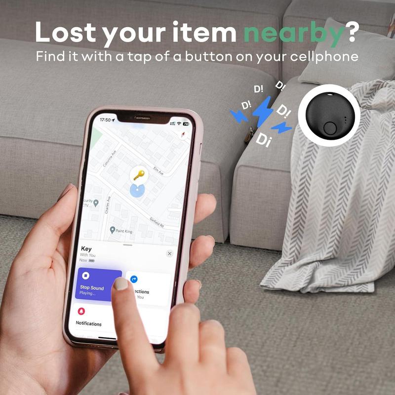 Smart GPS Tracker, Mini Locator for iOS Find My APP, Anti-loss Reminder Device, Loss Prevention Device for Car Keys Pet Senior