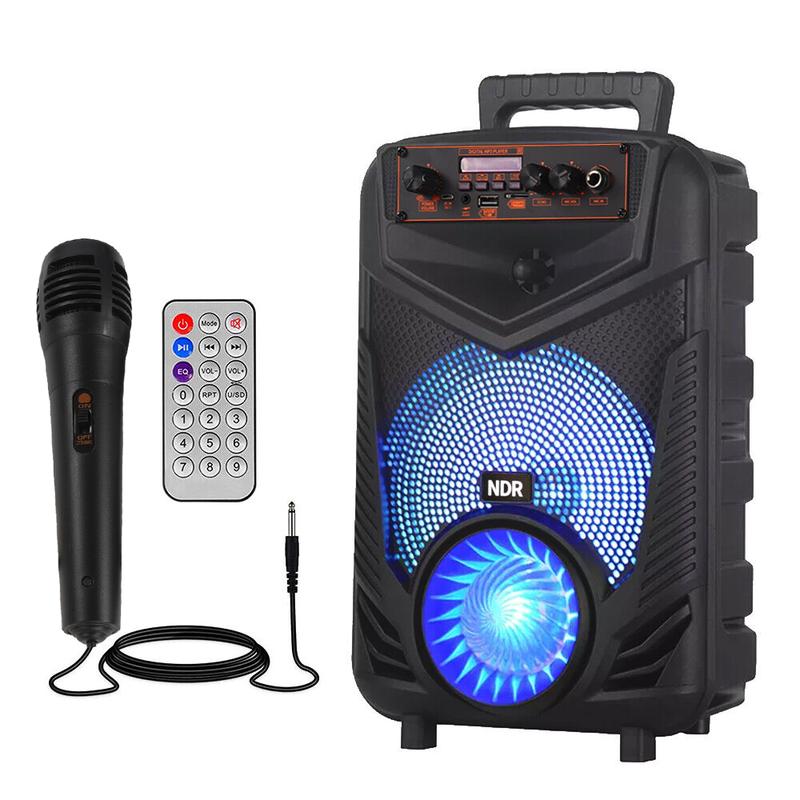 High quality  9000W Portable Bluetooth Speaker Sub woofer Heavy Bass Sound Party System w  Mic