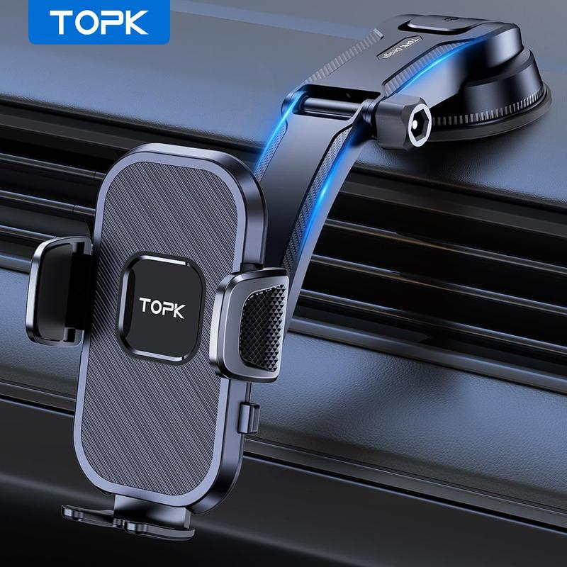 Car Phone Holder Mount for Summer Gift, Adjustable Horizontally & Vertically Cellphone Bracket, 360 Degree Rotatable Smartphone Holder for Car Dashboard, Car Phone Mount, Car Accessories, Smartphone Accessories