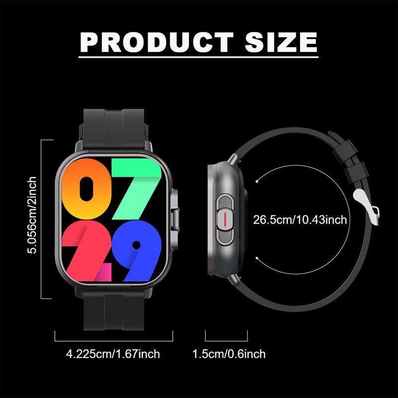 Multifunctional Smart Watch with Semi-in-ear Earphones, Fashionable Digital Watch with Call Function, Sports Watch with Multiple Sports Modes for Women & Men