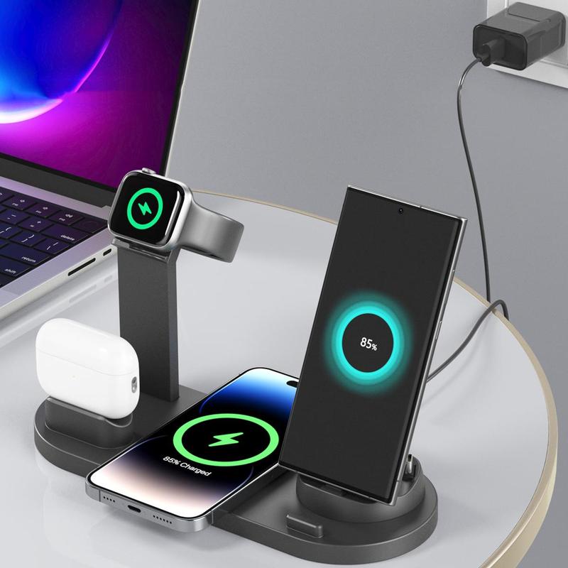 Wide Application Wireless Charger, Portable Phone Charging Stand, Multi-Function Wireless Charging Station for Cellphone, Portable Charger