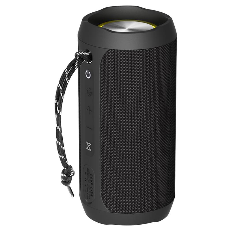 EDUPLINK Portable Bluetooth Speaker, IPX7 Waterproof, TWS Pairing, Built-in Mic, Long Playtime, Wireless Stereo for Home & Travel - Black