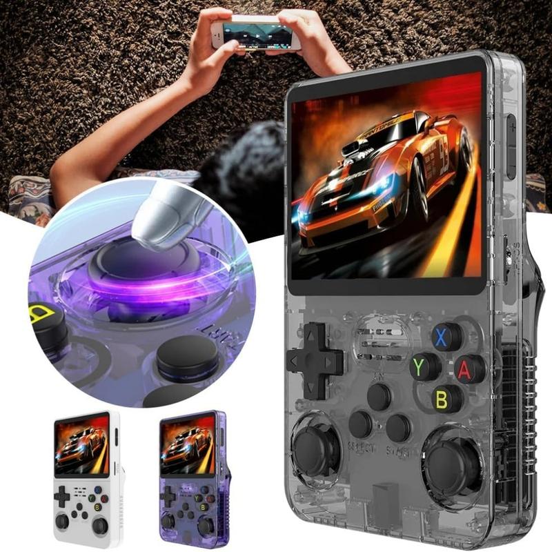 WUDS R36S Retro Handheld Game Console, Preinstalled Emulator 32+64GB TF Card - 15000+ Classic Games, 3.5-inch IPS Screen Linux Retro Arcade Pocket Console Video Player Protection