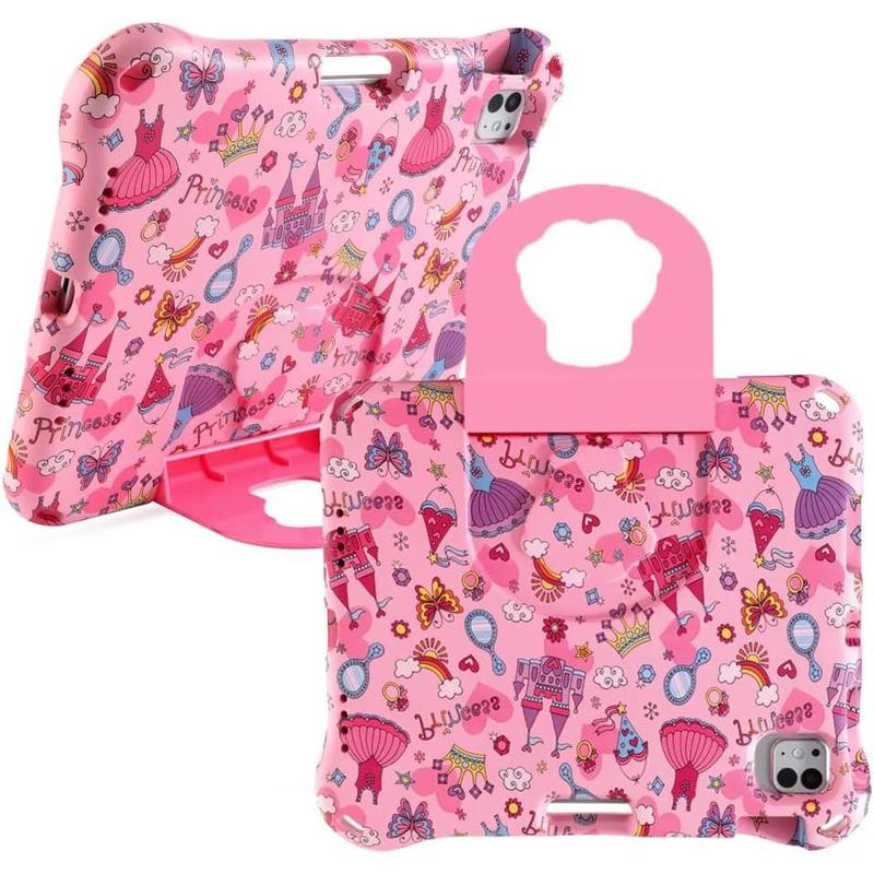 Princess Compatible with iPad 10.2 Tablet Case for Kids Girl Light EVA Kids Friendly for iPad 9th 8th 7th Generation 10.2 inch Case with Handle Kickstand Kids Pro Shockproof for Girl Gift (GZ)