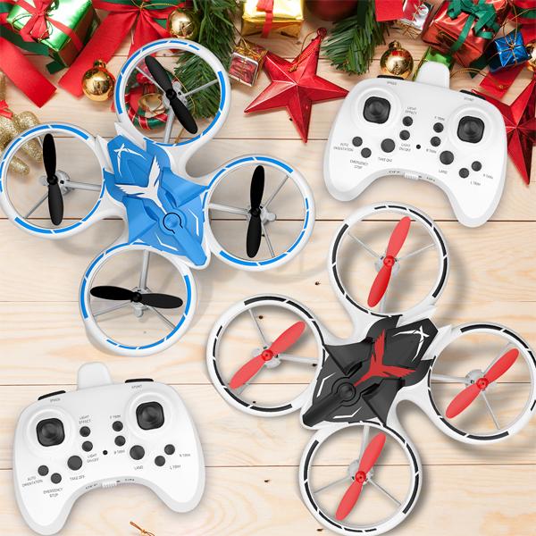 AFUNX Drone with Altitude Hold, Headless Mode, 3D Flips, One Key Take Off Landing, Kids Drone Toys Gifts, White Blue