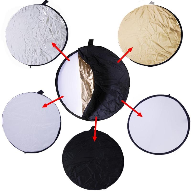 Portable 5 in 1 Reflector, Multi-functional Reflector Cover, Light Reflector for Studio Photography Situation