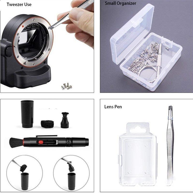 Camera Cleaning Kit, 1 Set Cleaning Kit with Cleaning Tools, Suitable for Digital Camera Reflectors Sensors