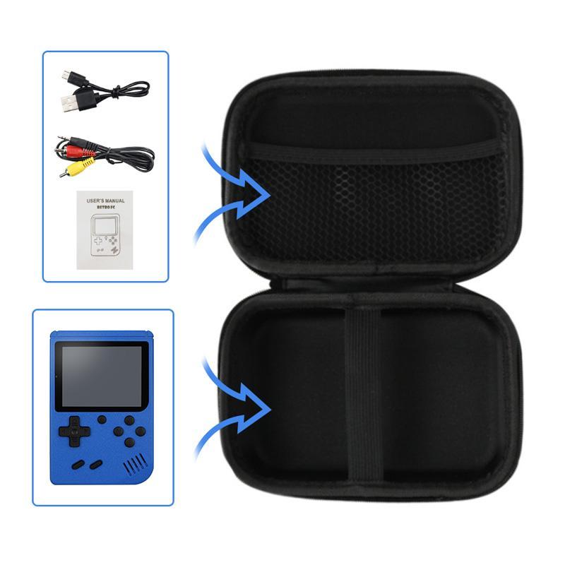 Portable Game Console Storage Bag, 1 Count Solid Color Handheld Game Console Case, Game Console Accessories for R36S GB300 FC RG35XX