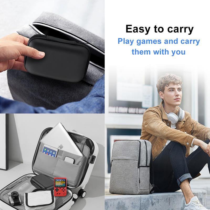 Portable Game Console Storage Bag, 1 Count Solid Color Handheld Game Console Case, Game Console Accessories for R36S GB300 FC RG35XX