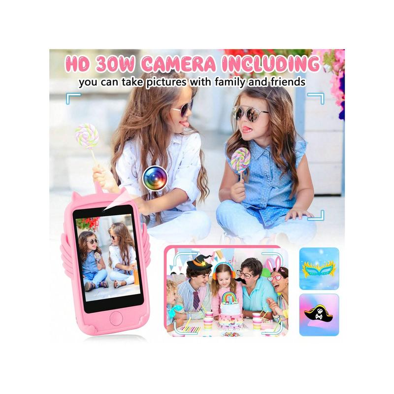 Children Mobile Phone With 19 Learning Game 2.8in Touch Screen Kids Cell Phone Smartphone With Calls SOS MP3 Camera Calculator Pedometer Smartphone Birthday Gifts For Girls Boys 3 4 5 6 7 8 9 Years Old