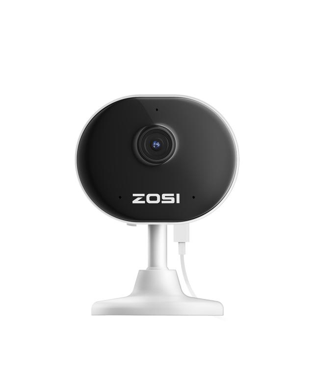 ZOSI C688 Indoor Security Camera for Monitor, 1080P Home Surveillance WiFi Camera with Phone, AI Motion Detection, 2-Way Audio, Night Vision, SD Card Cloud Storage, Works with Alexa motion detection