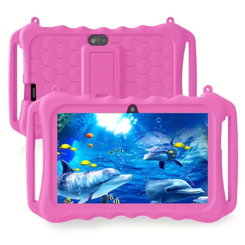 7-Inch Dual Camera Tablet, Android 12 Tablet with Shockproof Case, Parental Control Tablet, Educational Tablet for Boys and Girls