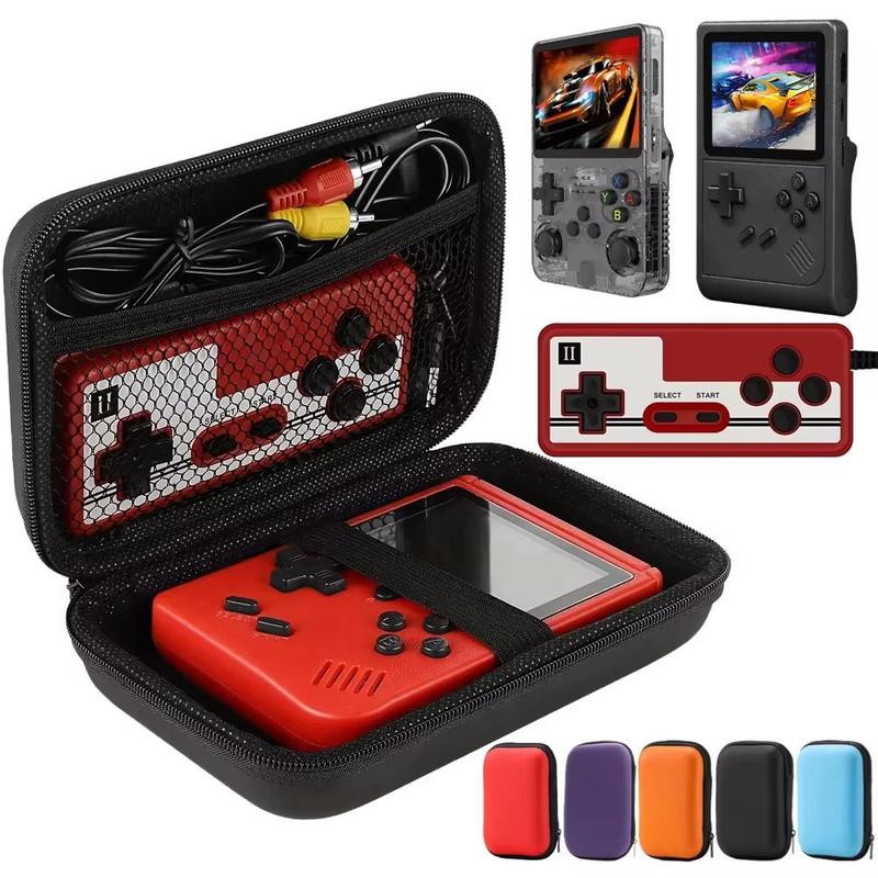 Portable Game Console Storage Bag, 1 Count Solid Color Handheld Game Console Case, Game Console Accessories for R36S GB300 FC RG35XX