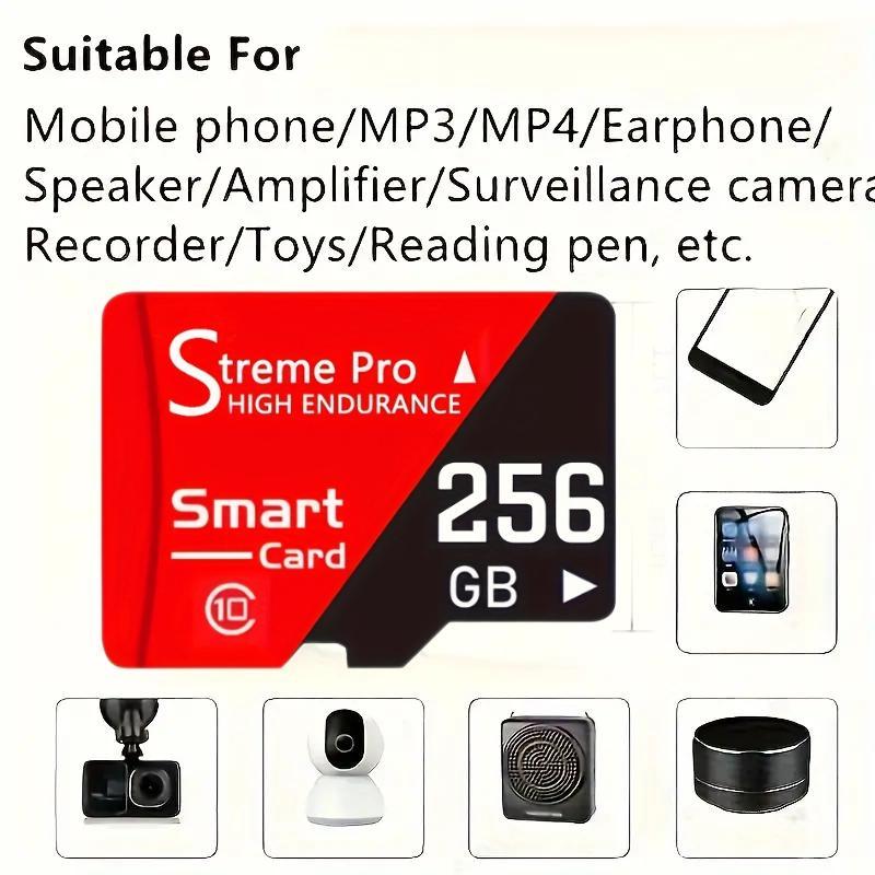 512GB 256GB 128GB High Speed Storage Card, 1 Count Camera Smart Card, Easy To Use Camera Memory Card, Suitable for Tablet, Camera & Phone