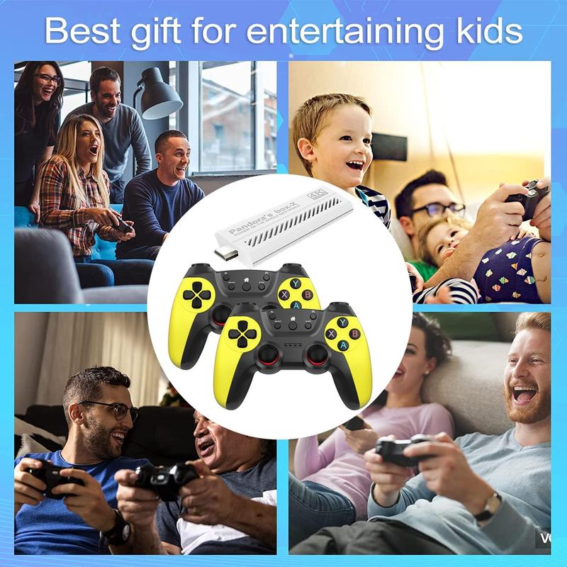 30000+ retro Game Stick, retro game console, Revisit Classic Games Stick, retro play Plug and Play Video Games Stick, Multiple emulators, 4K HDMI Output, Premium Competitive Dual Controllers