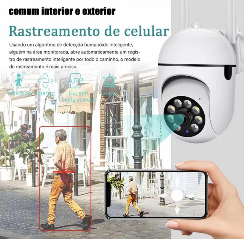 2.4GHz & 5GHz Wireless Security Camera: USB Powered, 360° Surveillance with Human Tracking & Infrared Night Vision. 24H Loop Video Monitoring. Ideal for Home & Business Security.