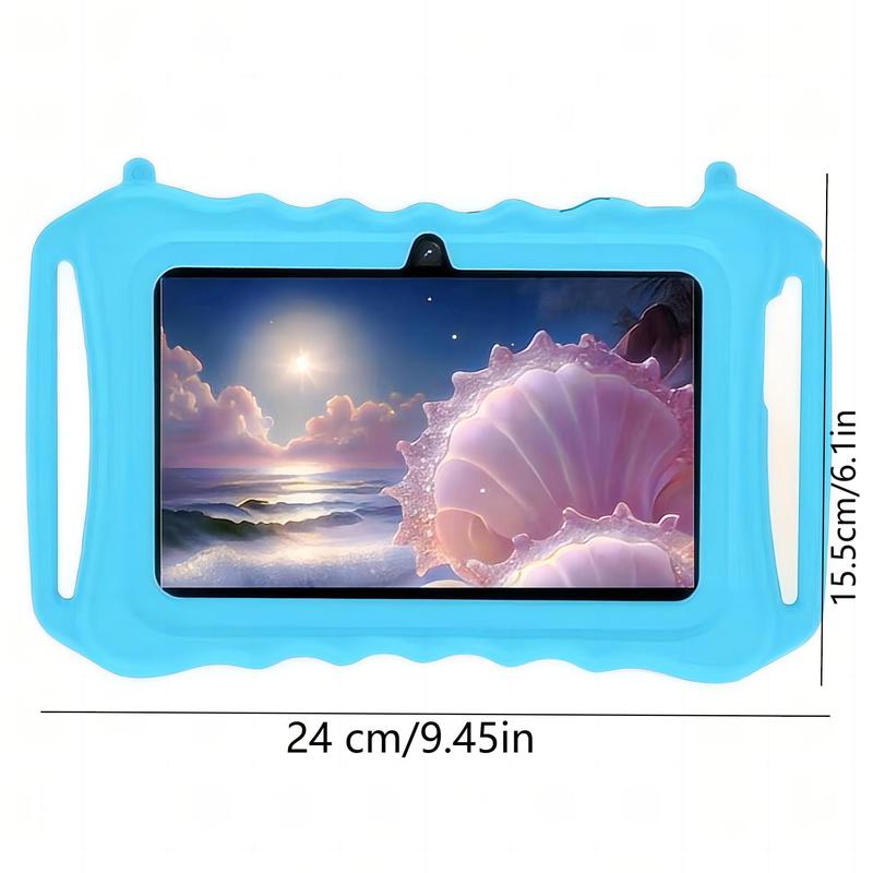 7-Inch Dual Camera Tablet, Android 12 Tablet with Shockproof Case, Parental Control Tablet, Educational Tablet for Boys and Girls