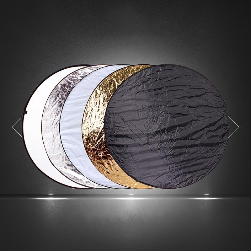 Portable 5 in 1 Reflector, Multi-functional Reflector Cover, Light Reflector for Studio Photography Situation