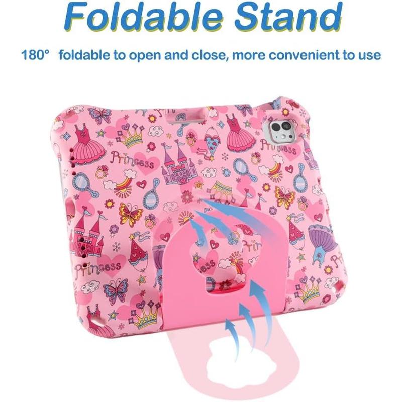 Princess Compatible with iPad 10.2 Tablet Case for Kids Girl Light EVA Kids Friendly for iPad 9th 8th 7th Generation 10.2 inch Case with Handle Kickstand Kids Pro Shockproof for Girl Gift (GZ)