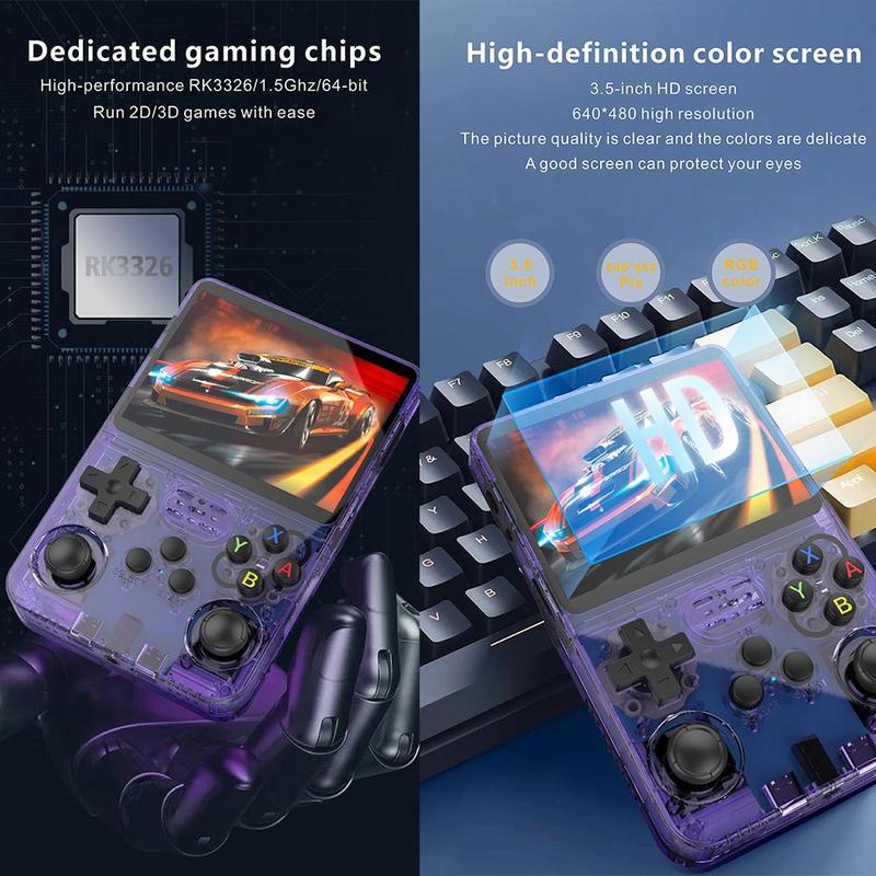 Retro Handheld Game Console, Portable Rechargeable Game Console with Game Stick, Linux System Game Console, Ideal Gift for Game Enthusiasts