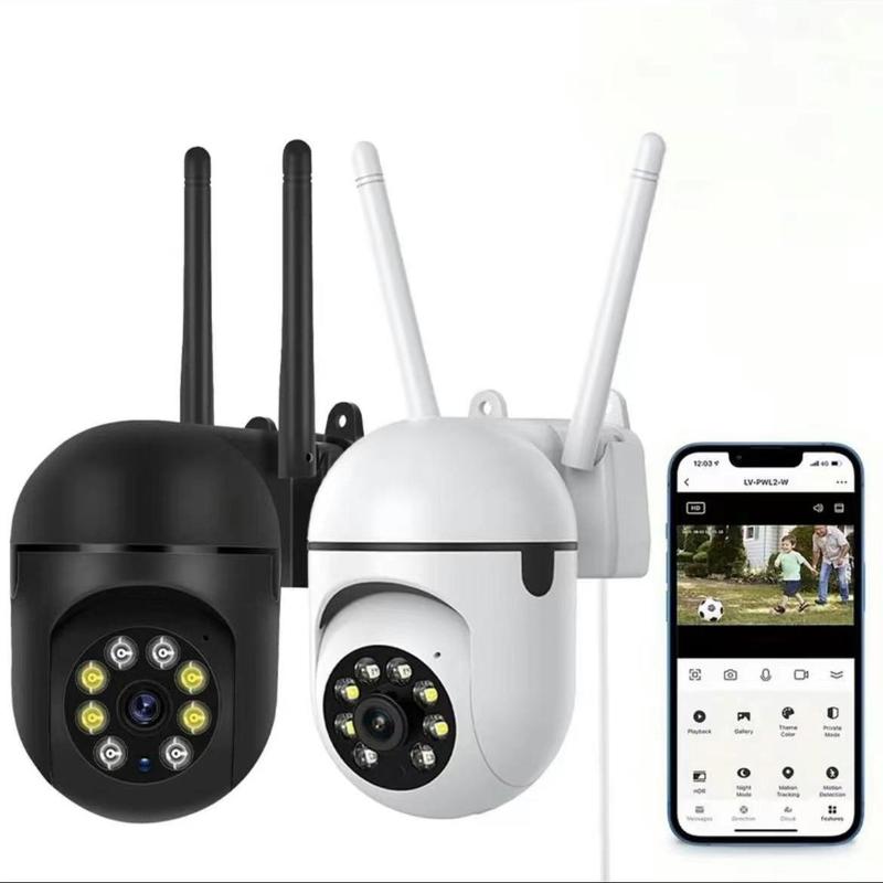 2.4GHz & 5GHz Wireless Security Camera: USB Powered, 360° Surveillance with Human Tracking & Infrared Night Vision. 24H Loop Video Monitoring. Ideal for Home & Business Security.