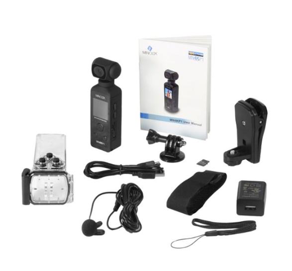 Minolta - MN4KP1 4K Video 16.0-Megapixel Waterproof Camcorder Bundle - Black