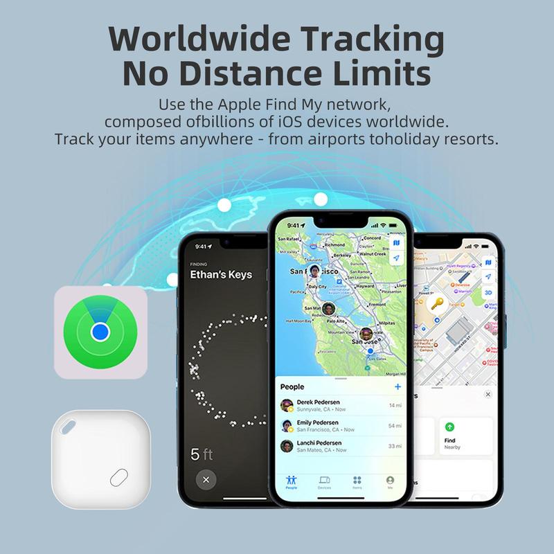 Air Tag Item Finder, 1 Count Item Tracker Compatible with Apple Find My APP Tracking Tag, GPS Tracker for Luggage, Keys, Backpacks, Satchels, and More