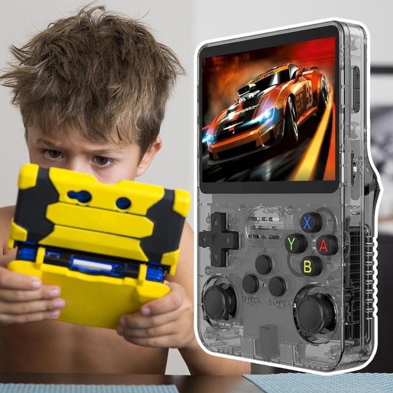 WUDS R36S Retro Handheld Game Console, Preinstalled Emulator 32+64GB TF Card - 15000+ Classic Games, 3.5-inch IPS Screen Linux Retro Arcade Pocket Console Video Player Protection