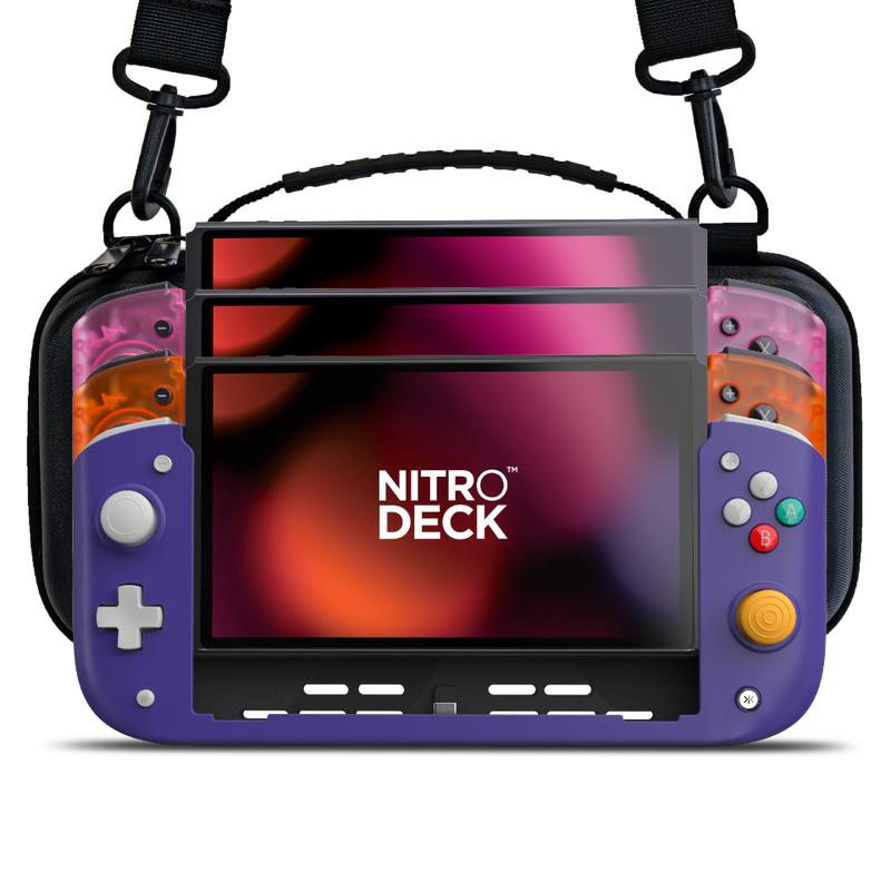 Nitro Deck with Carry Case For Switch & OLED Switch - Professional Gaming Controller - No Stick Drift (Hall Effect) - Low Latency - Swappable Stick Tops - Re-mappable Back Buttons - Motion Controls - Rumble Support - Turbo Function & More!