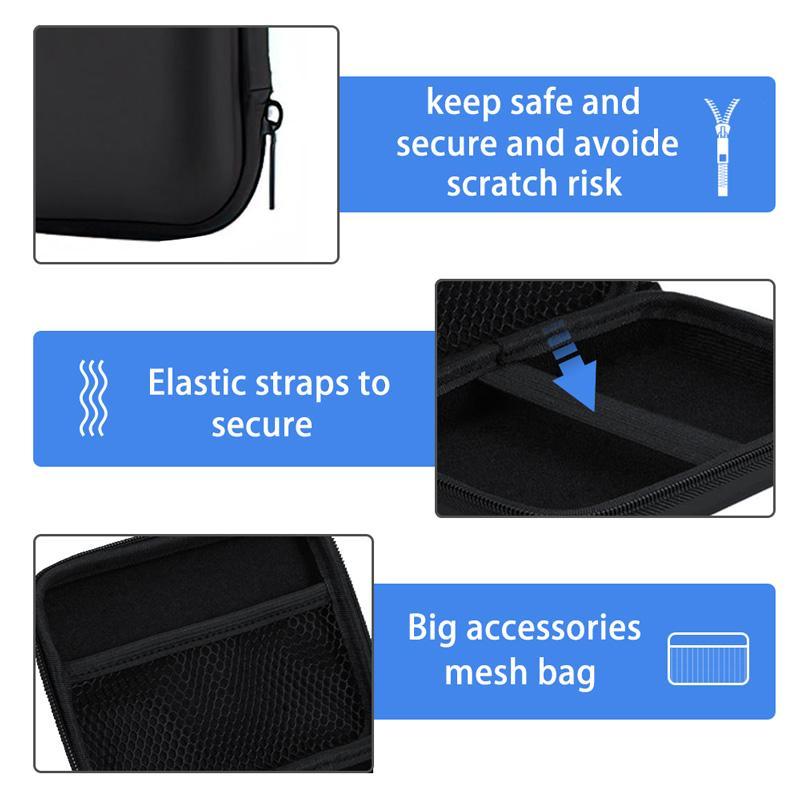 Portable Game Console Storage Bag, 1 Count Solid Color Handheld Game Console Case, Game Console Accessories for R36S GB300 FC RG35XX