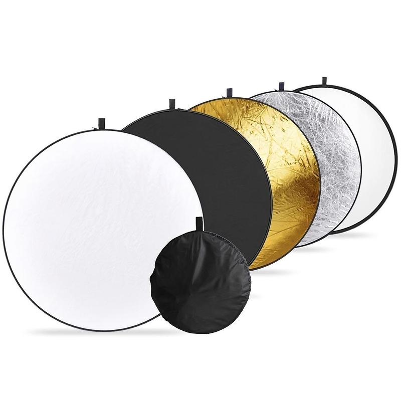 Portable 5 in 1 Reflector, Multi-functional Reflector Cover, Light Reflector for Studio Photography Situation