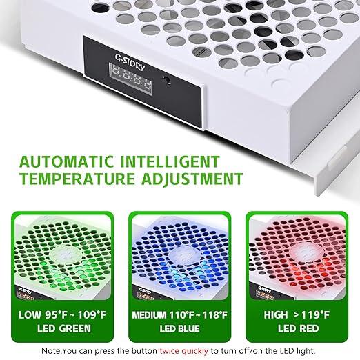 G-STORY Xbox Series S Cooling Fan. Automatic temp-adjustable fan speed, LED display. High-performance, low noise. 3 speeds: 1500 1750 2000RPM (140MM). RGB LED accessories button. Console accessory with portable design. Comes with cable. Smartphone