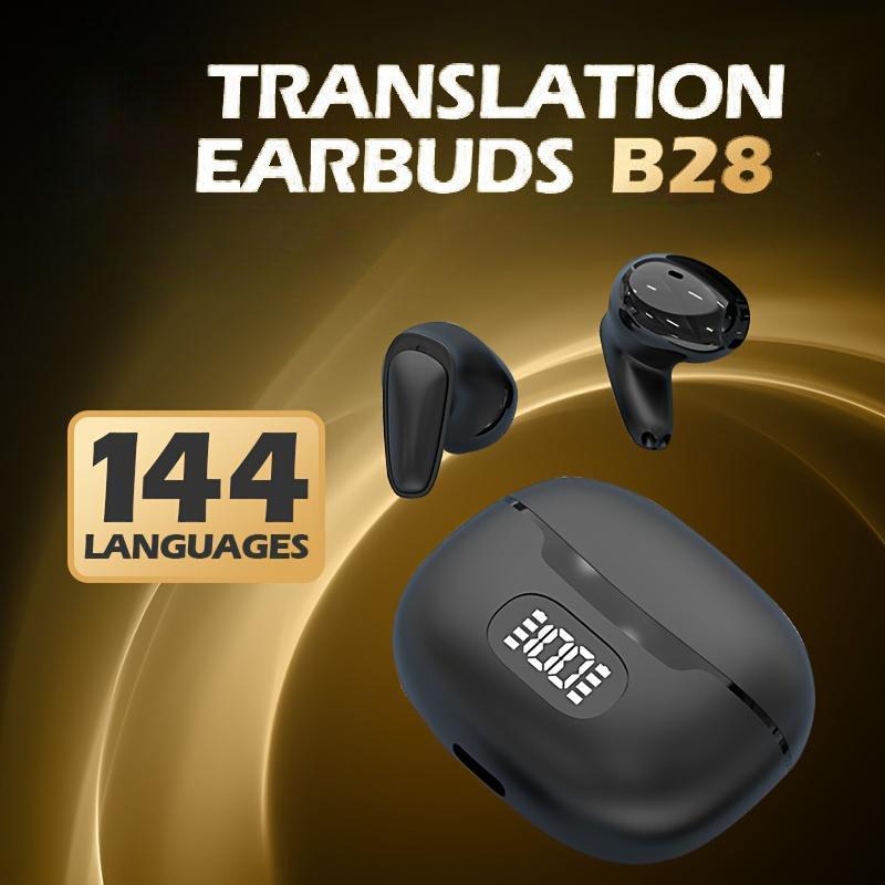 Language Translator Earbuds, Two-Way Translator Device with APP for 140 Languages and 13 Offline Translation Packs, Intelligent Synchronization for Travel & Social Media,Electronics Audio Headphone Gift to return to school Back-to-School Gift