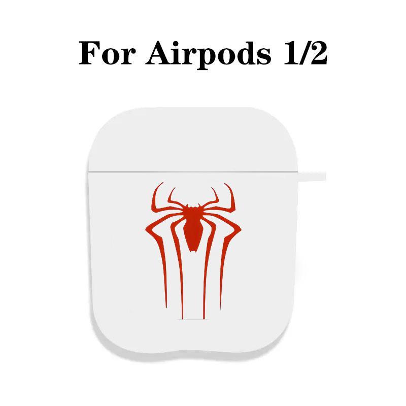 Classic-Spider Design Eaphones Case with Hiking Buckle, Shockproof Anti-Fall TPU Cover for AirPods 1 2, 3, Pro, Pro2, Perfect Gift for Birthday, Girlfriend, Boyfriend, Friend or Yourself, Tech-Inspired Pattern Design