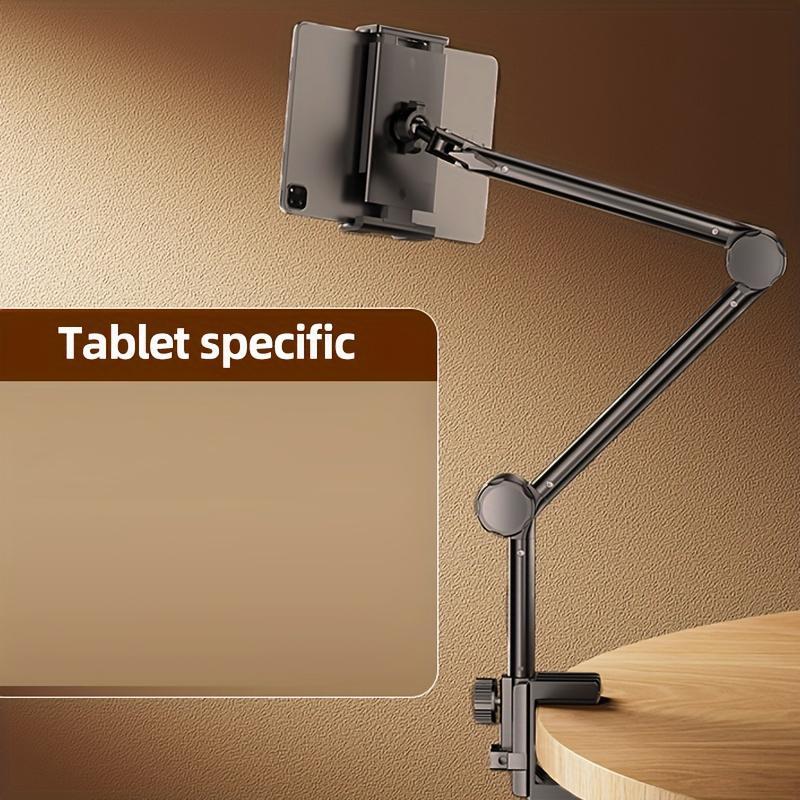 Flexible Gooseneck Design Phone Holder, Angle Adjustable Tablet Stand for Desk, Universal Tablet Mount Clamp for Home & Office