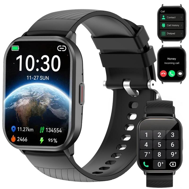 Smart Watch with Wireless Calling Dial, Multiple Sport Mode, Calling Reminder and Rejection, Sms Reminder, Custom Wallpaper, Smart & Wearable Devices for iPhone Andriod