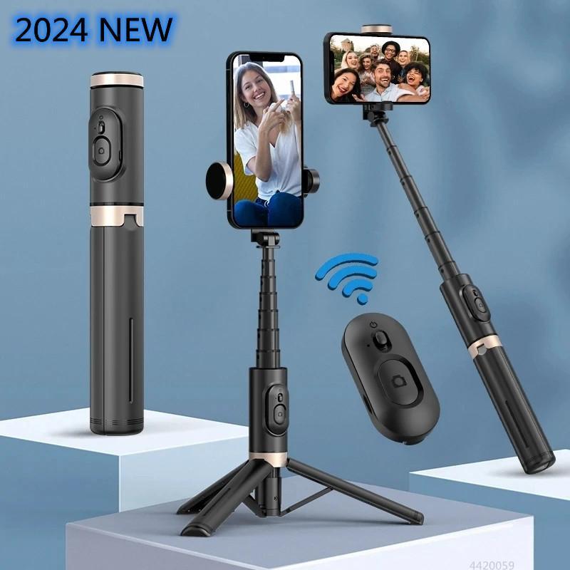 Wireless Selfie Stick, 1 Count Foldable Wireless Tripod with Remote Control, Bluetooth-compatible Selfie Stick for Live Photograph for iPhone