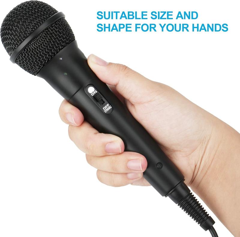 Wired Microphone, Karaoke Microphone, Handheld Microphone for Singing, Mic Karaoke with 2.5m , Vocal Dynamic Mic for Speaker, AMP, Mixer, DVD