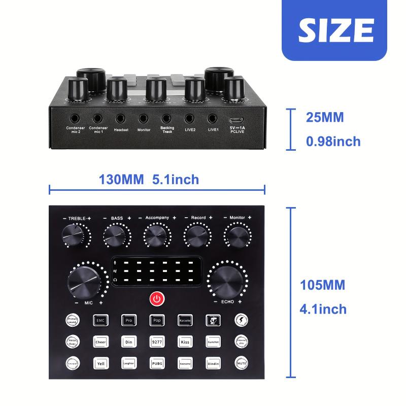 All-In-One Podcast Equipment Bundle with BM800 Condenser Microphone, Audio Interface Live Sound Card, and Earphone for Recording, Broadcasting, Live Streaming