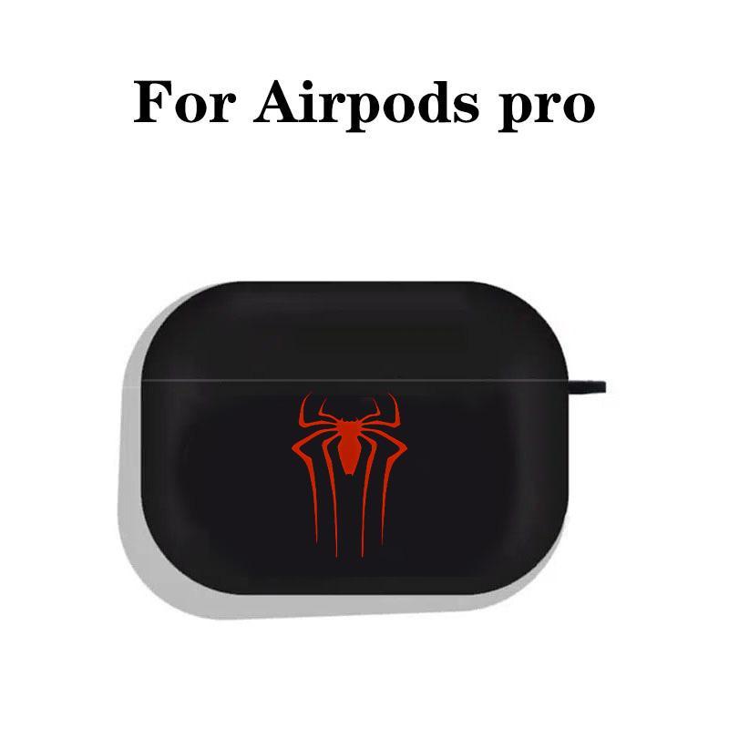 Classic-Spider Design Eaphones Case with Hiking Buckle, Shockproof Anti-Fall TPU Cover for AirPods 1 2, 3, Pro, Pro2, Perfect Gift for Birthday, Girlfriend, Boyfriend, Friend or Yourself, Tech-Inspired Pattern Design